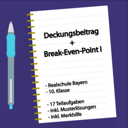 deckungsbeitrag und break even point